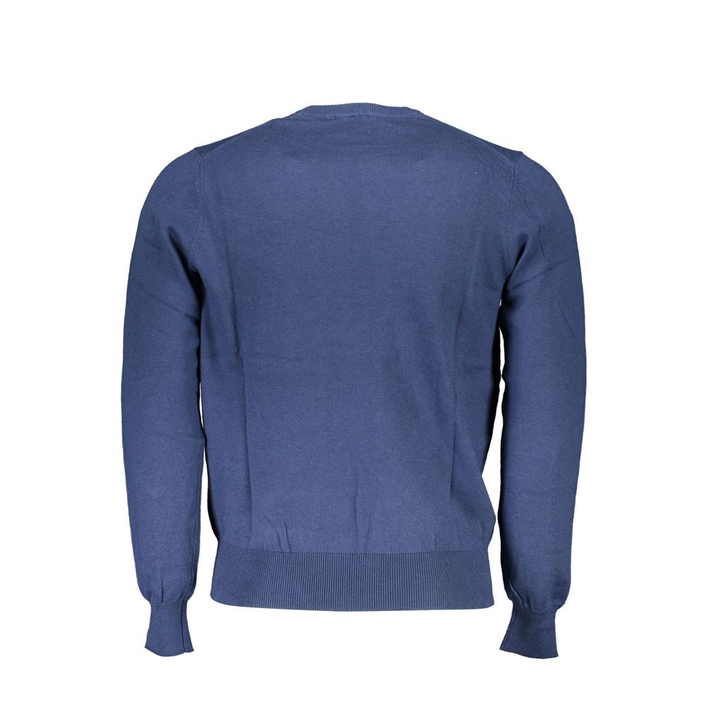 Blue Poliammide Men's Sweater