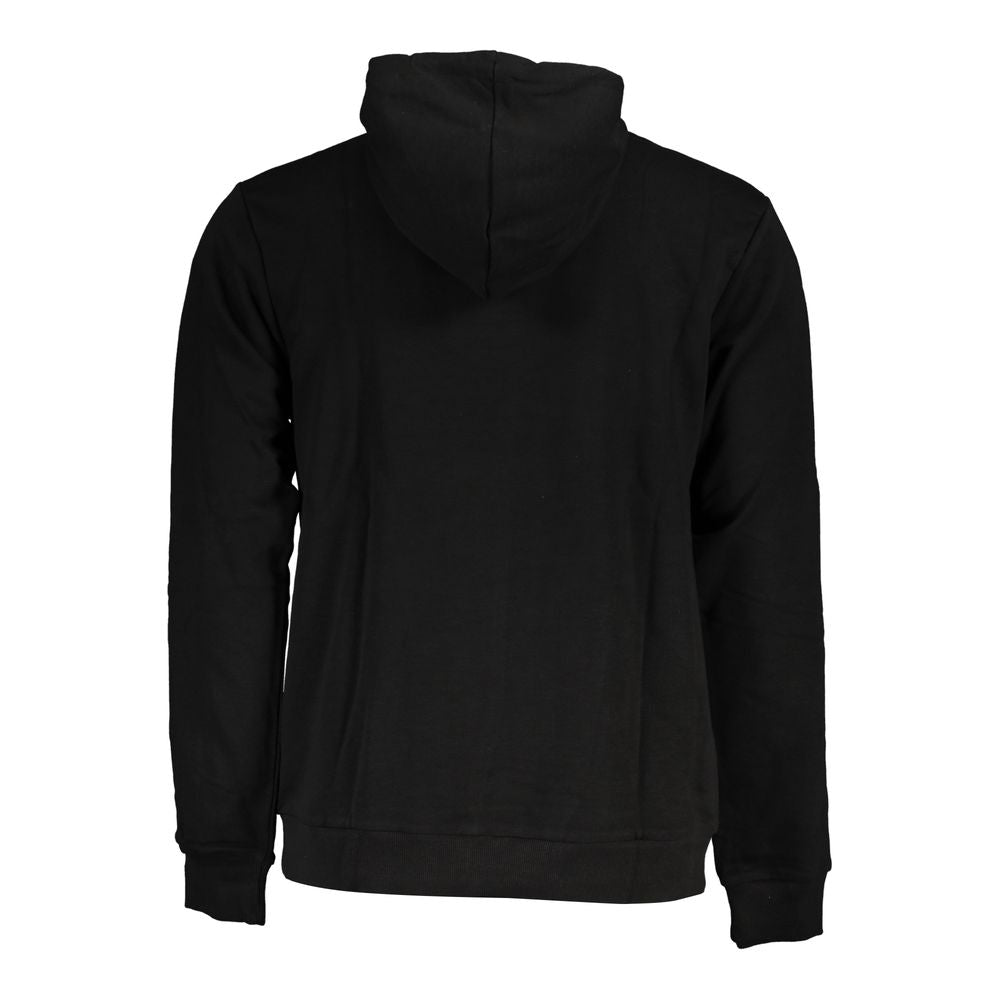 Black Cotton Men's Hoodie
