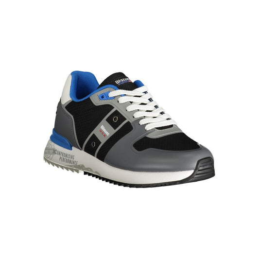 Grigio Polyurethane Men Sneaker