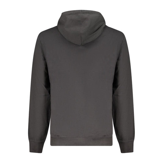 Black Cotton Men's Hoodie