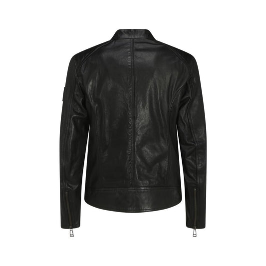 Black Lamb Ovis Aries Aries Leather Jacket