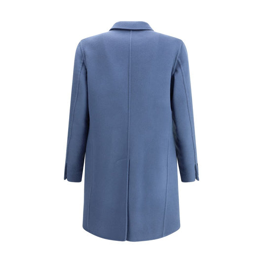 Light Blue Wool Coat