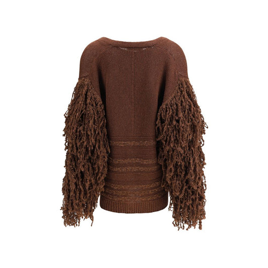 Brown Camel Hair Cardigan