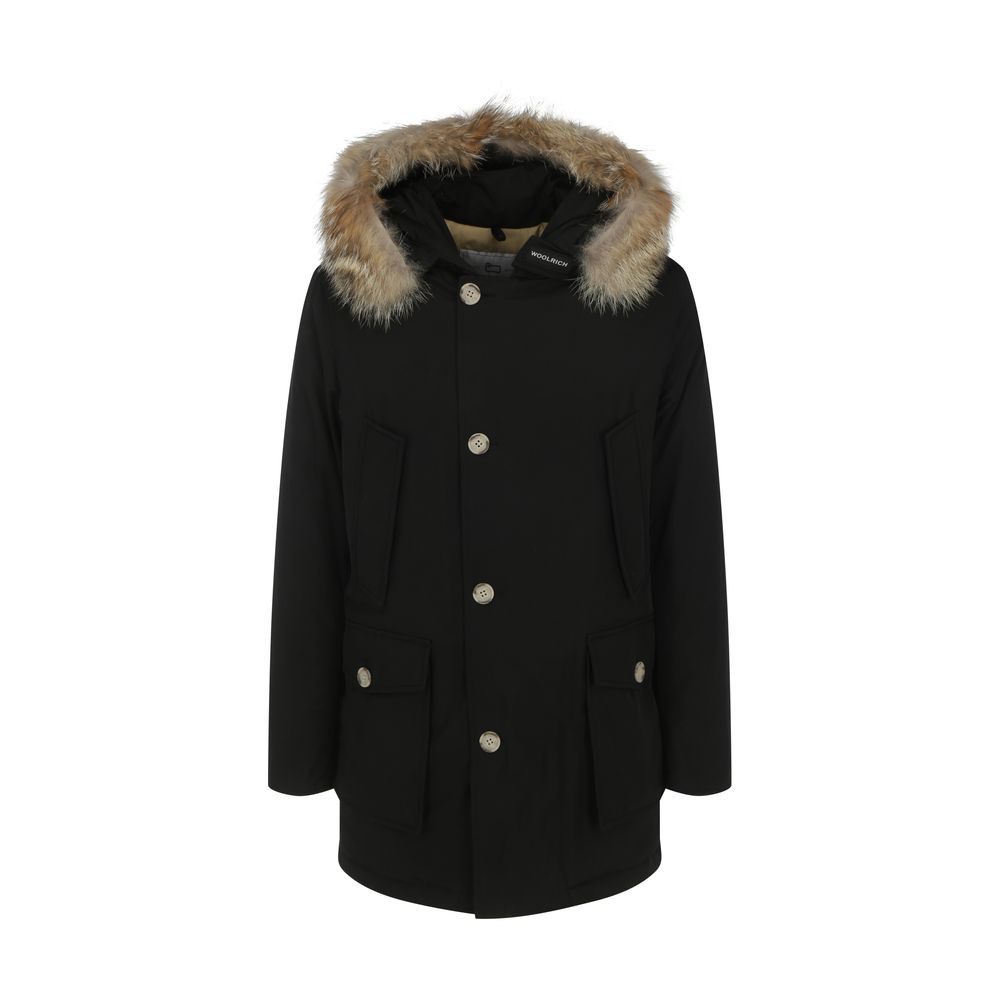 Black Cotton Parka