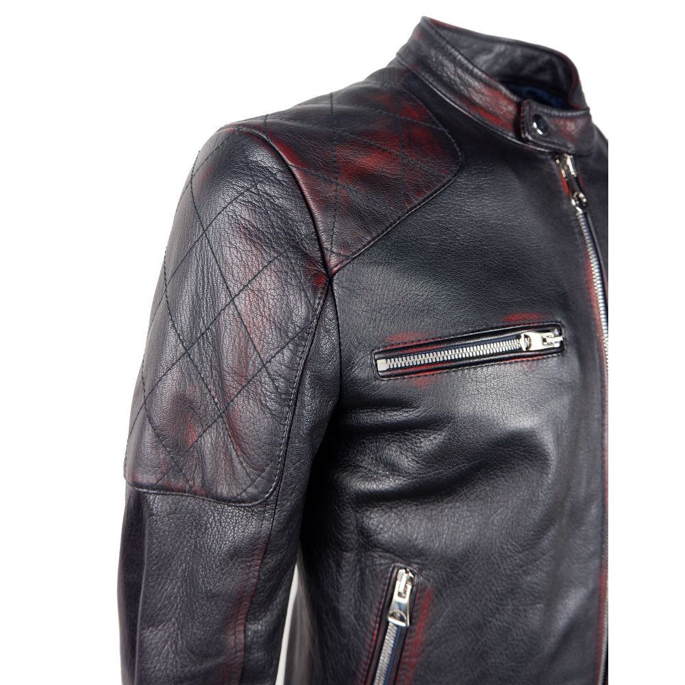 Black Goatskin Men Jacket