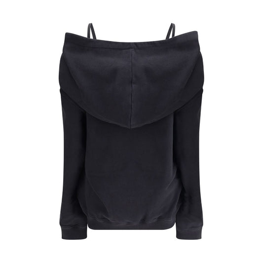 Black Cotton Sweatshirt