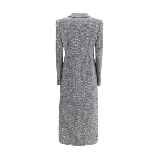 Gray Fleece Wool Coat