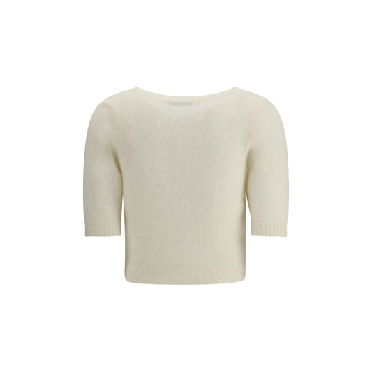 White Mohair Sweatshirt