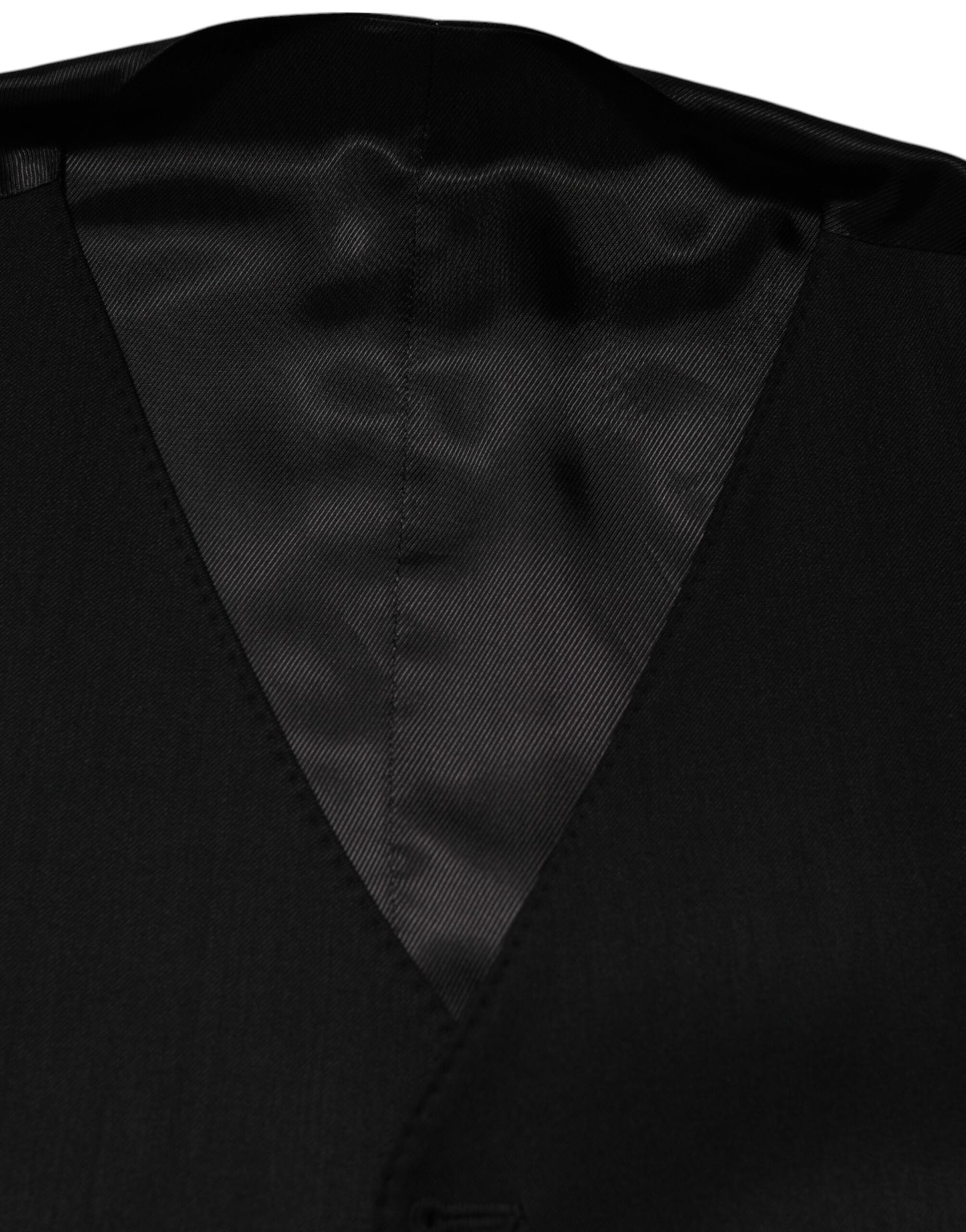 Black Wool Dress Formal Men Waistcoat Vest