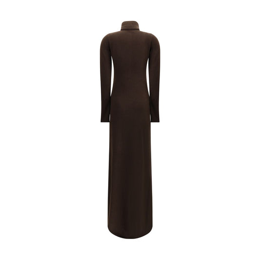 Brown Cashmere Casual Dress