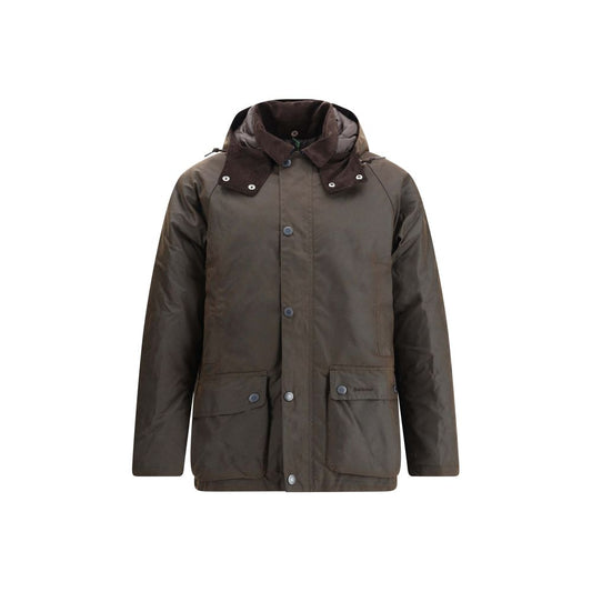 Brown Cotton Rain Coat