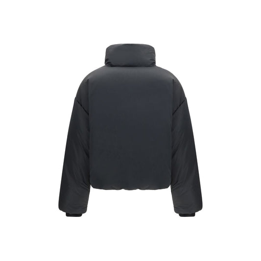 Black Polyamide Full-Length Jacket