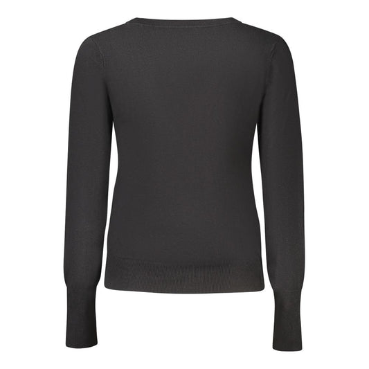 "Nero Viscosa Donna Cardigan"