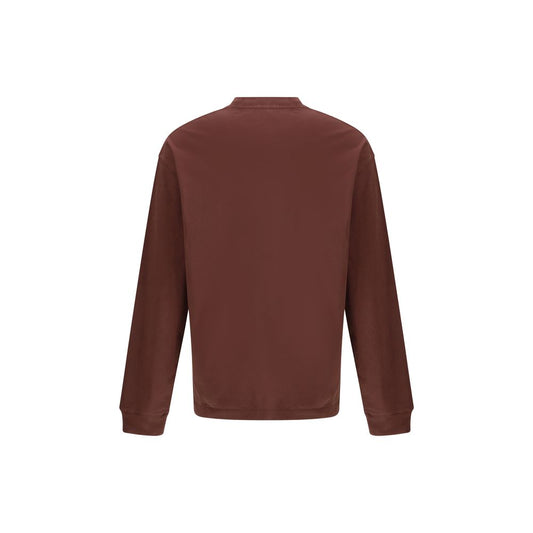 Bordeaux Cotton Long Sleeve T-Shirt