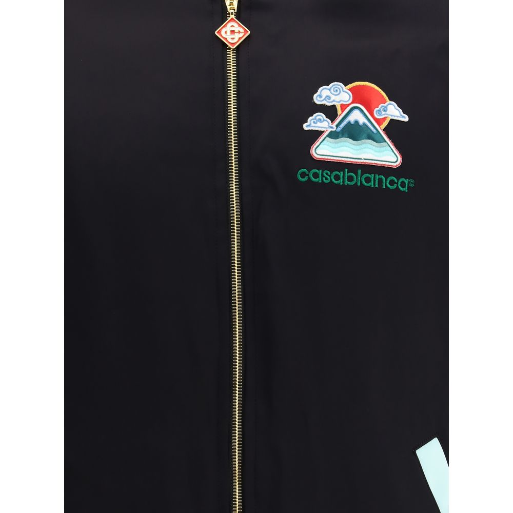 Black Viscose Bomber