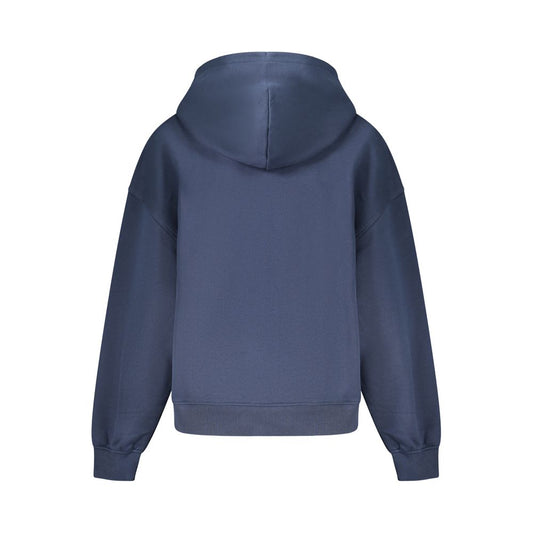 Blue Cotton Women Sweater