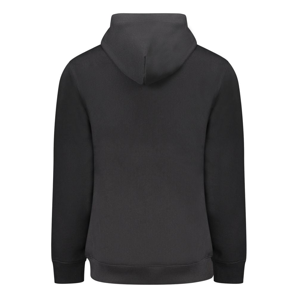 Black Cotton Men's Hoodie