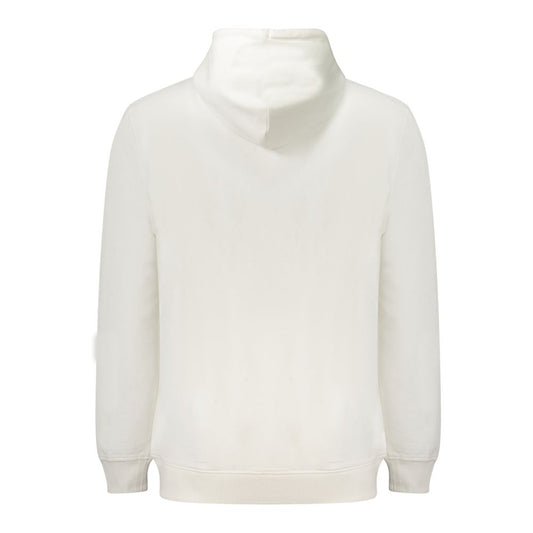 White Cotton Men Sweatshirt