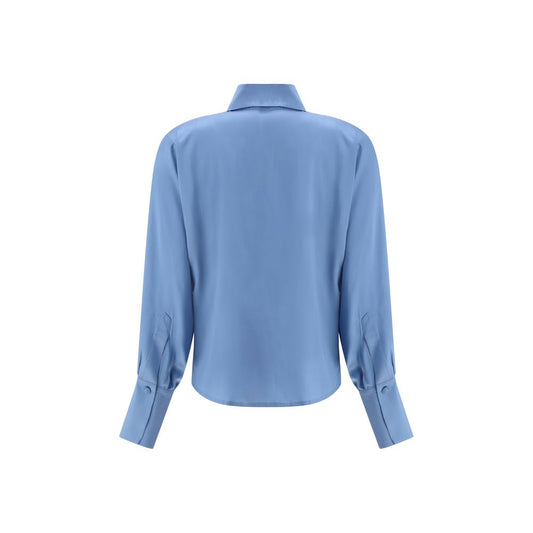 Light Blue Silk Shirt