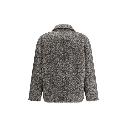 Gray Polyester Coat