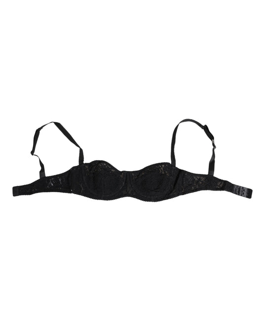 Black Lace Underwire Bra Lingerie Underwear