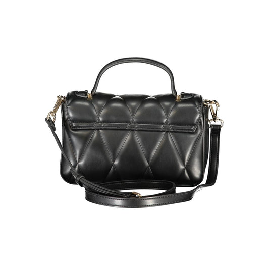Black Polyethylene Women Handbag