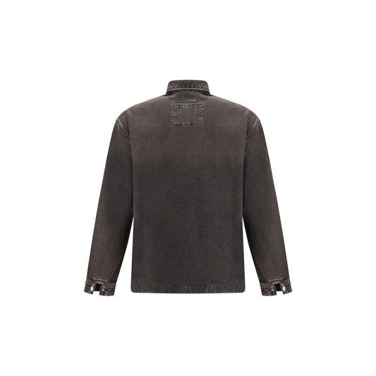 Black Cotton Denim Jacket