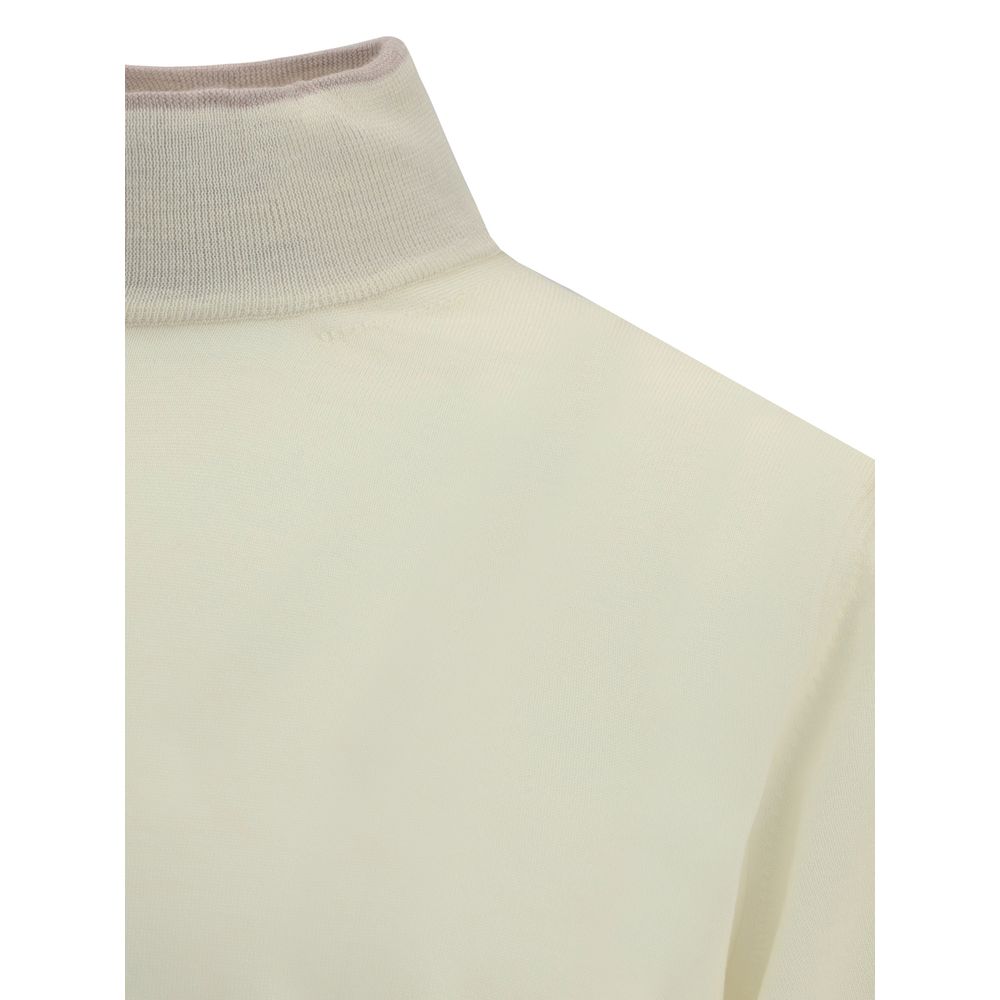 Cream Wool Turtleneck