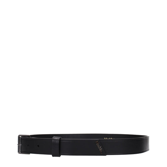 Black Leather Regular Belt