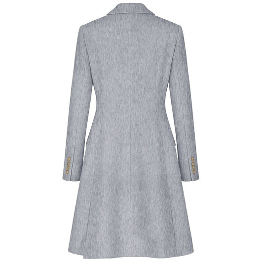 Gray Wool Women Coat