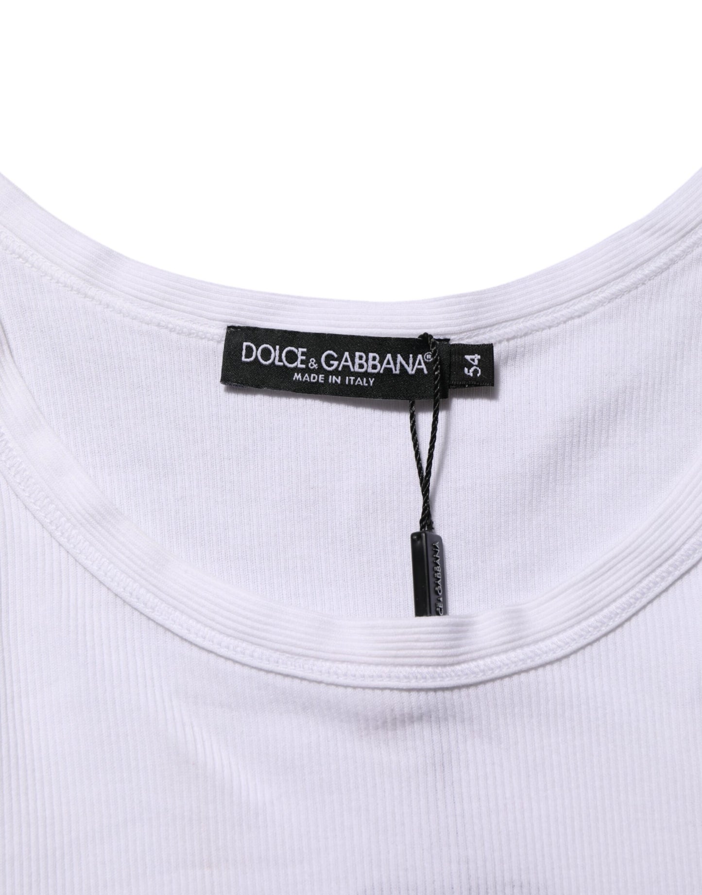 White Sleeveless Round Neck Tank Top T-shirt