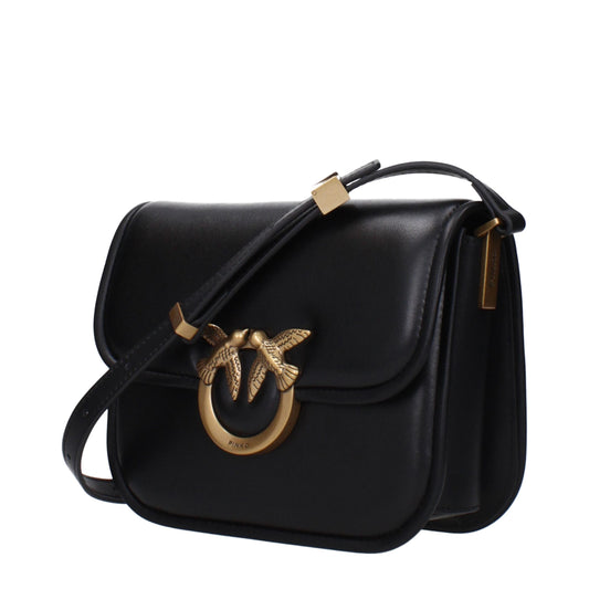 Black Leather Crossbody Bag