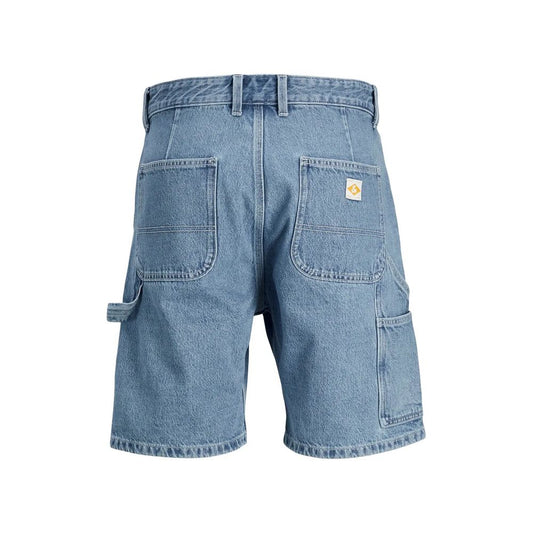 Light Blue Cotton Bermuda Shorts