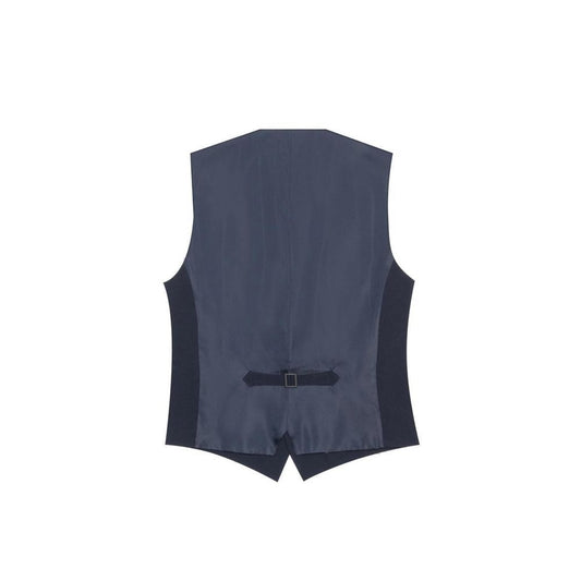Blue Polyester Waistcoat
