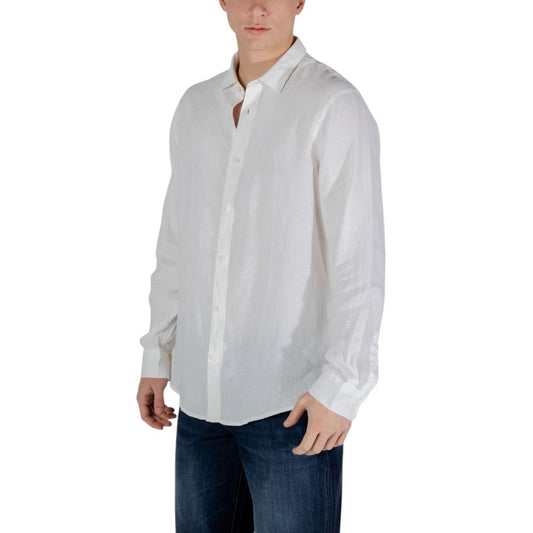 White Linen Dress Shirt
