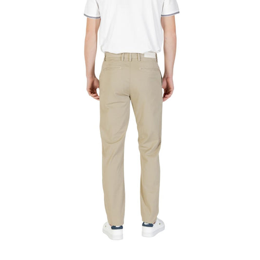 Bicolor Cotton Casual Pants