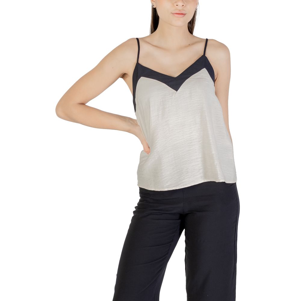 Beige Nylon Top