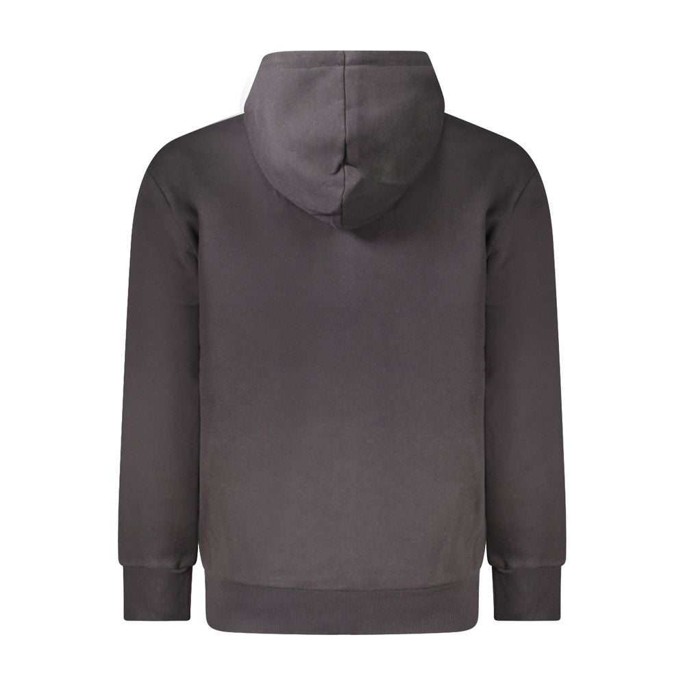 Black Cotton Men's Hoodie