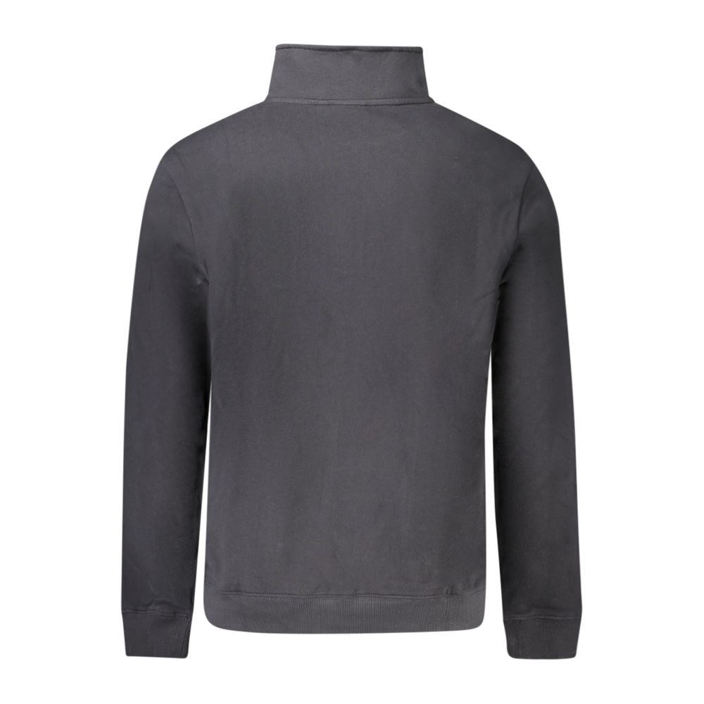 Black Cotton Mens Sweatshirt