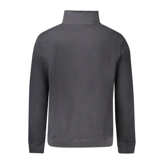 Black Cotton Mens Sweatshirt