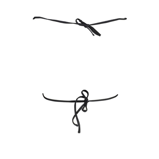 Black Elastane Swimwear