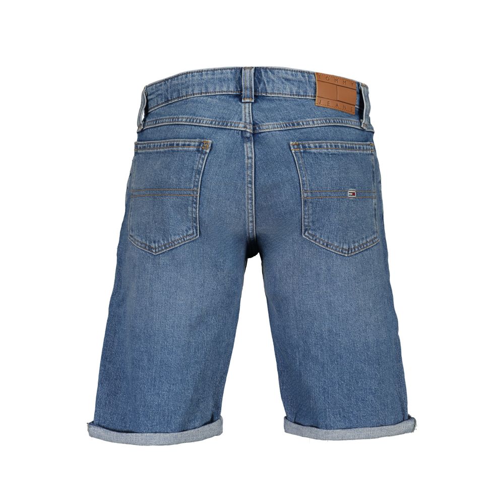 Blue Cotton Men's Shorts