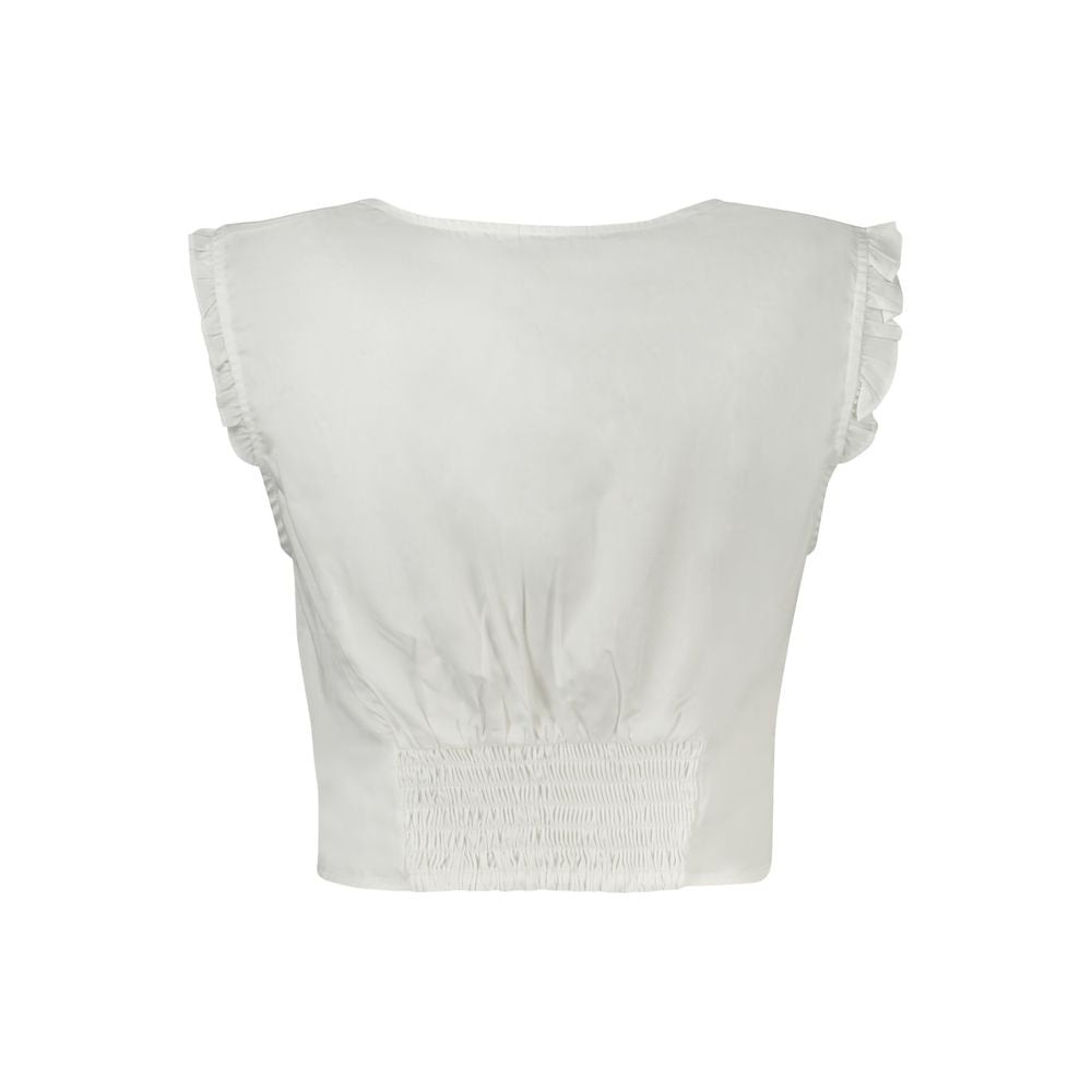 Bianco Cotton Women Shirt