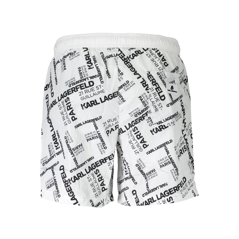 Bianco Polyester Men's Swim Boxer