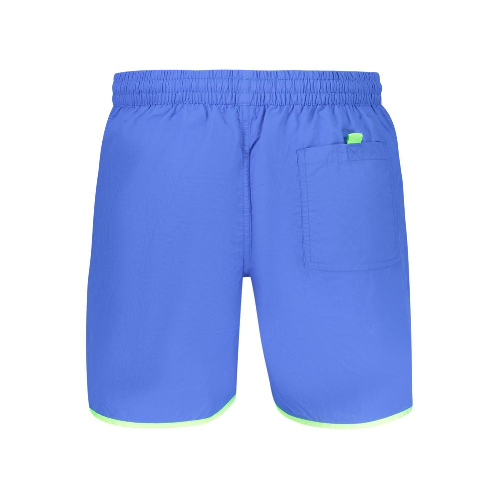 Blu Poliammide Men's Swim Boxer