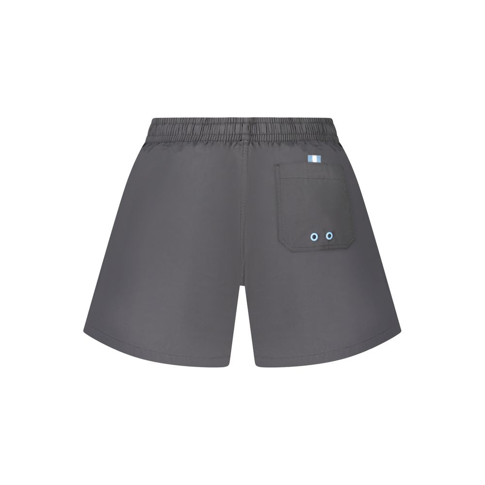 Black Nylon Men's Swim Trunk