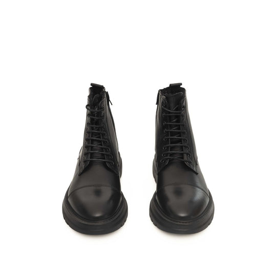 Black Cowhide Boot