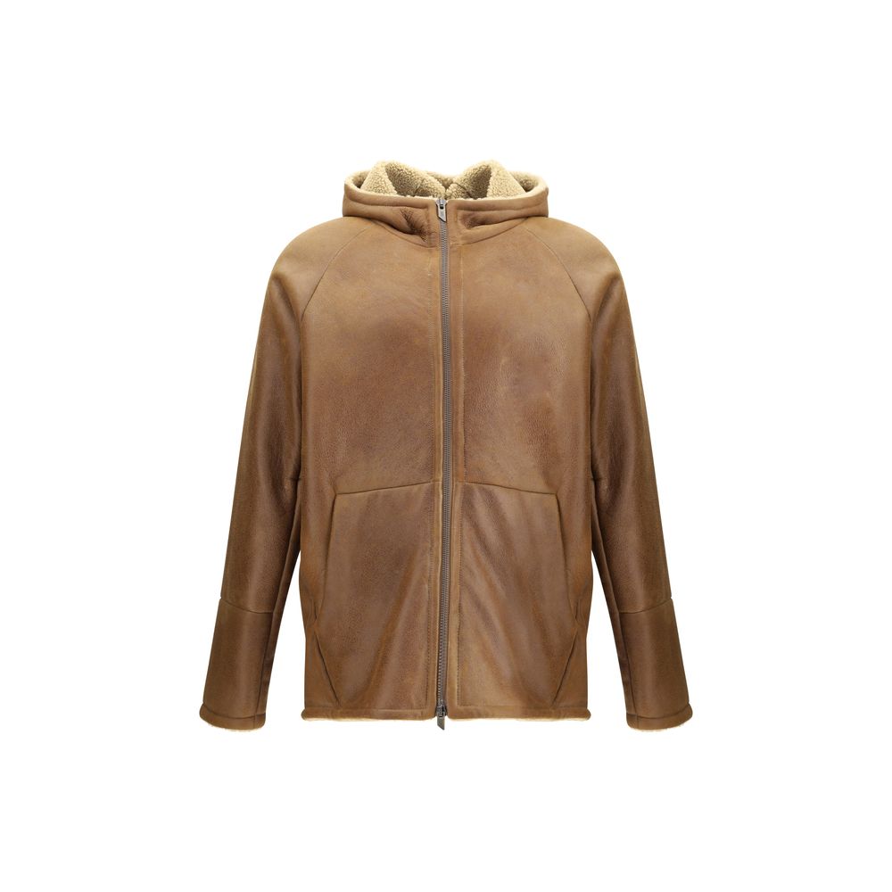 Brown Leather Coat