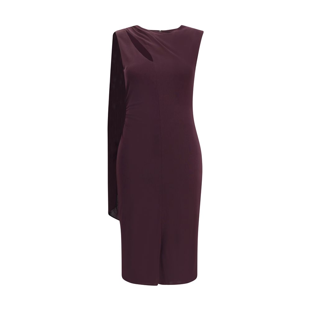 Purple Silk Cocktail Dress