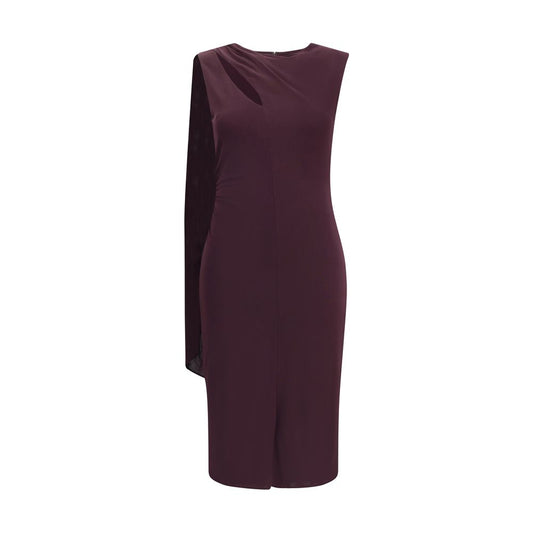 Purple Silk Cocktail Dress